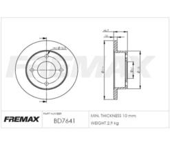 FREMAX BD 7641